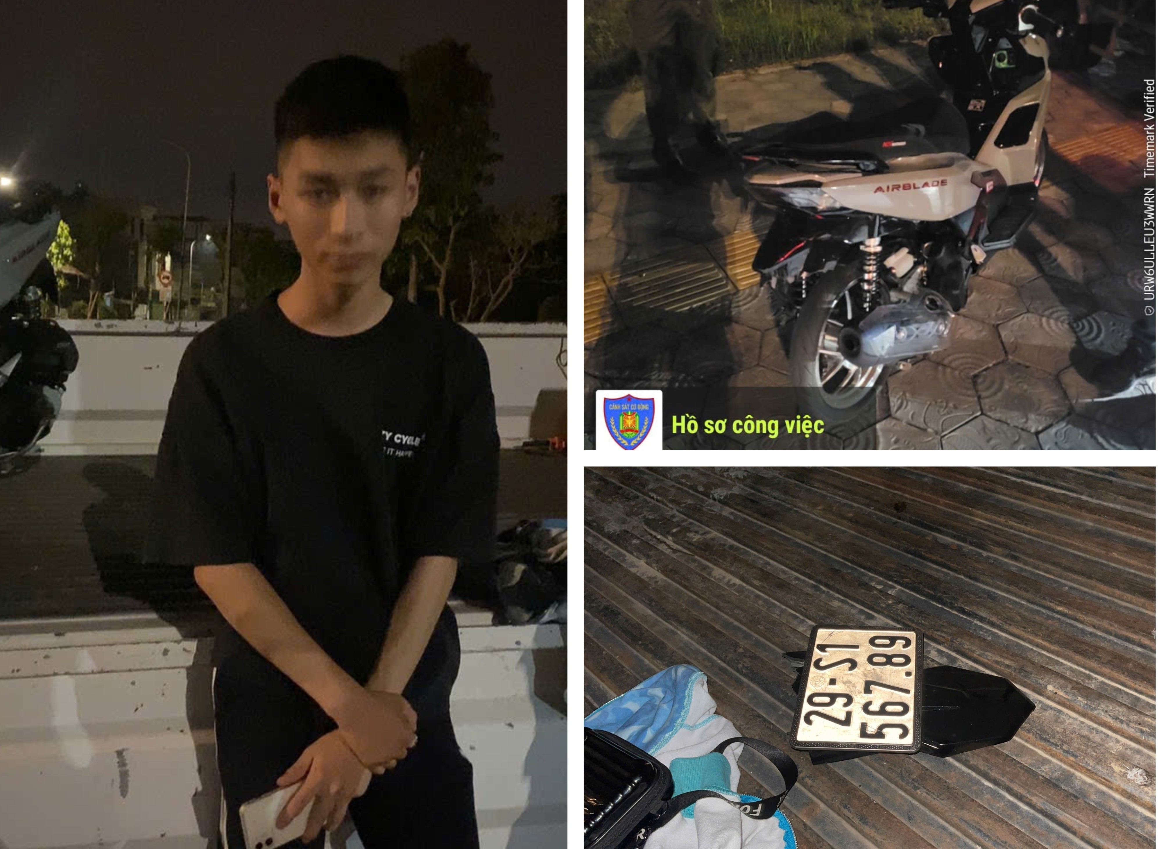 Lực lượng HP22 Công an thành phố kiên quyết ngăn chặn, xử lý các nhóm thanh thiếu niên điều khiển mô tô gây mất ANTT